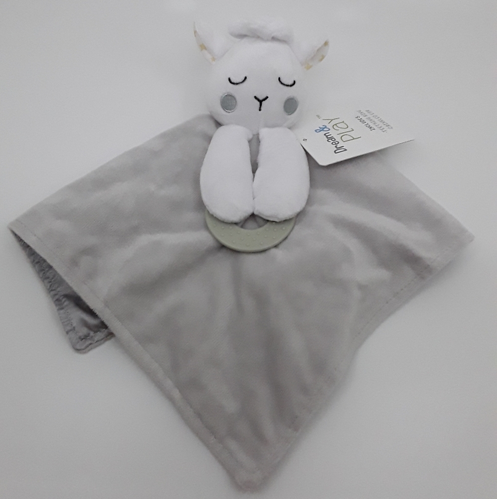 Dream & Play Lamb Blankie/Teething Ring